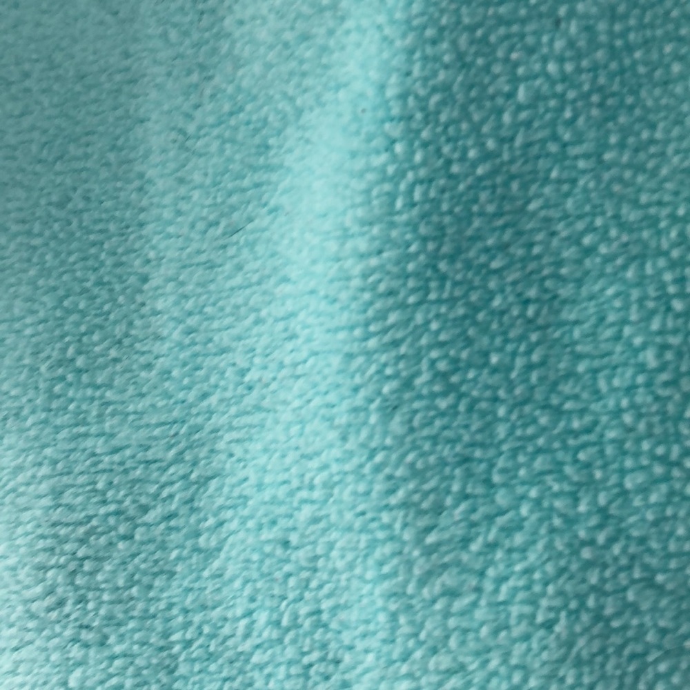 Aqua colored girls fleece pajama shirt. - Picture 2 of 4